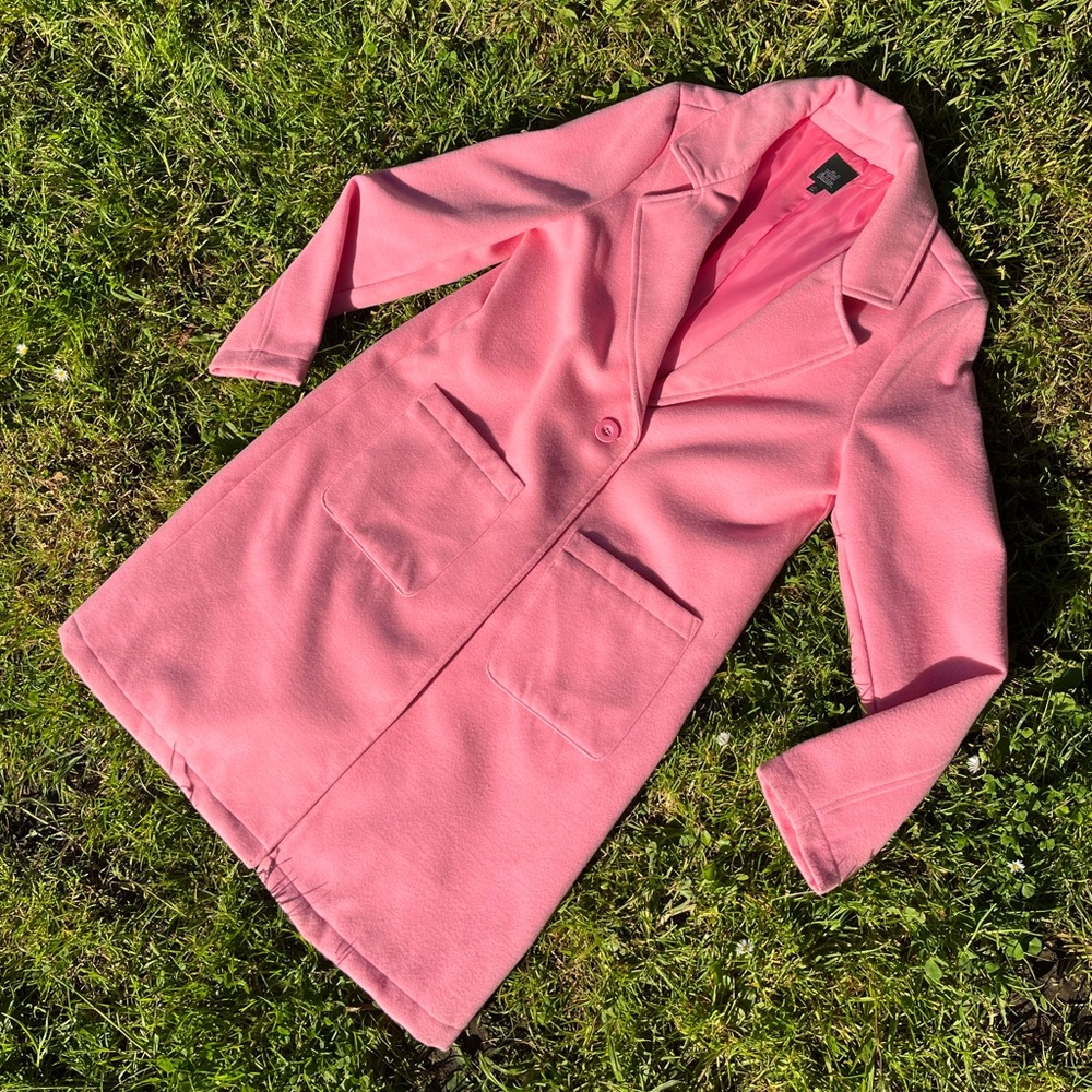 WILD FABLE MEDIUM,PINK PETTICOAT,SOFT,GIANT BUTTON CLOSURE,FRONT POCKETS,BELLET